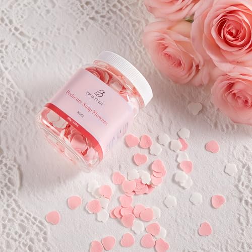 Pink Pedicure Soap Flower Sheets for Softening Feet & Spa Relaxation