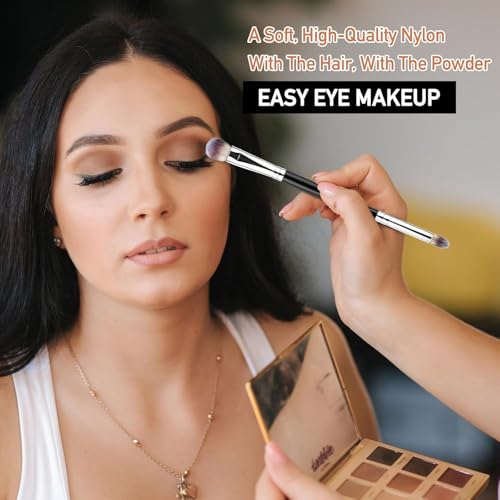 MUIIGOOD Professional Eyeshadow Brush Set - 2 Pcs for Blending & Precision