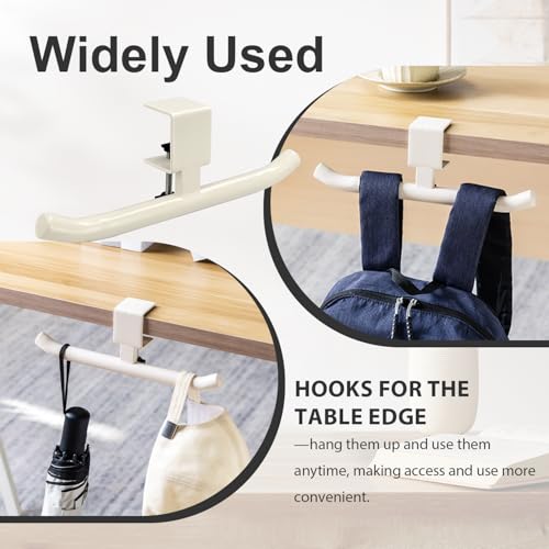 No-Drill Desktop Backpack Hook - Portable Under-Desk Organizer