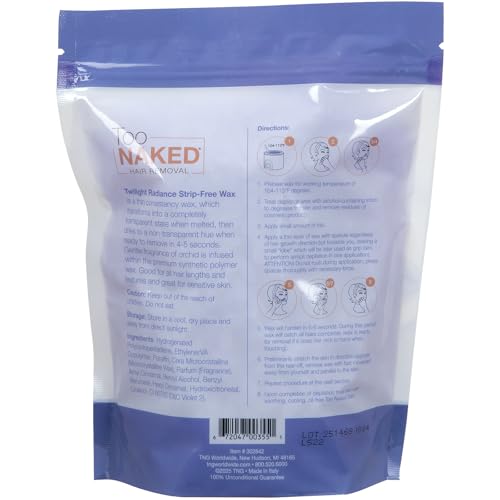Too Naked Twilight Radiance Strip-Free Wax - Hypoallergenic Orchid Scent, 16 oz