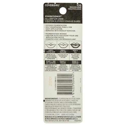 COVERGIRL Exhibitionist Lip Liner - Mauvelous 230 (Pack of 2)