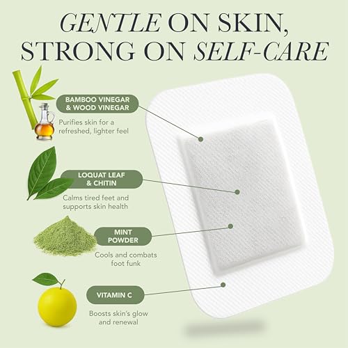 Ballotte Deep Cleansing Foot Pads with Bamboo Vinegar - 10 Count