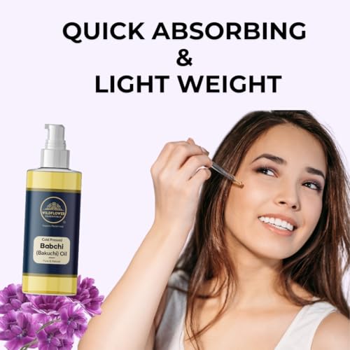 Bakuchi Oil (Babchi) 100% Natural Cold Pressed Carrier Oil 100ml with Pump
