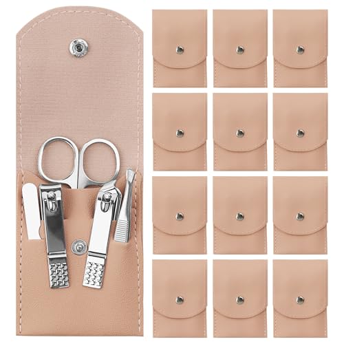 Terdey 12 Pack Nail Clippers Set - 3.95 Inch Stainless Steel Manicure & Pedicure Kit