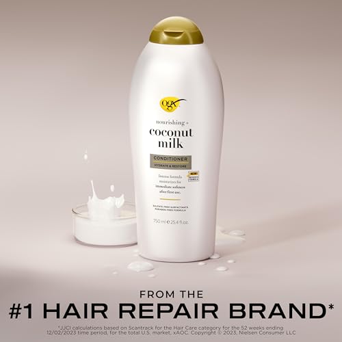 OGX Nourishing Coconut Milk Moisturizing Conditioner, 25.4 fl oz