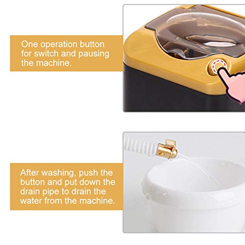 Sonew Mini Makeup Tool Washing Machine - Gold Cosmetic Cleaner