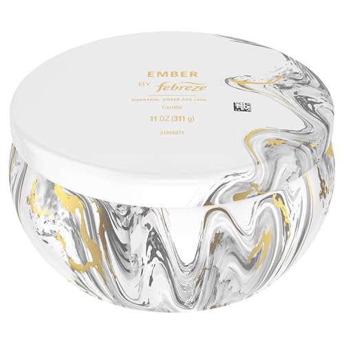 Febreze Ember Scented Candle - 11 oz 4 Wick, Fresh Home Fragrance