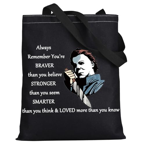 Michael Myers Makeup Bag Horror Movie Fans Gift LEVLO BT Zipper Pouch for Friends & Family