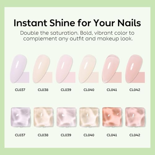 Luxbon Gel Nail Polish Set 6 Colors LB6007 Spring UV Soak Off Manicure