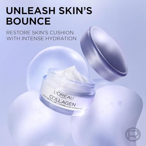 L'Oreal Paris Collagen Moisture Filler Anti-Aging Face Moisturizer, Scented 3.4 Oz