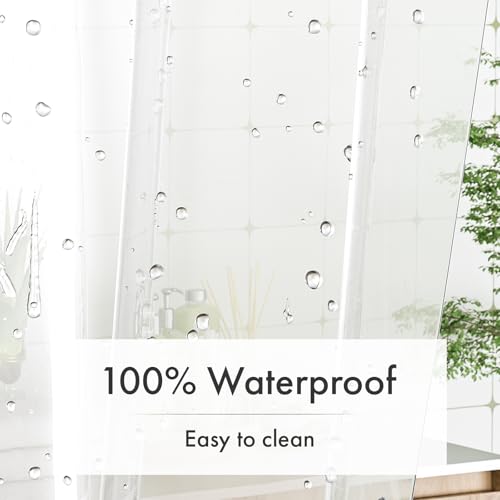 Amazer Waterproof Frosted Shower Curtain Liner 72x84 PEVA