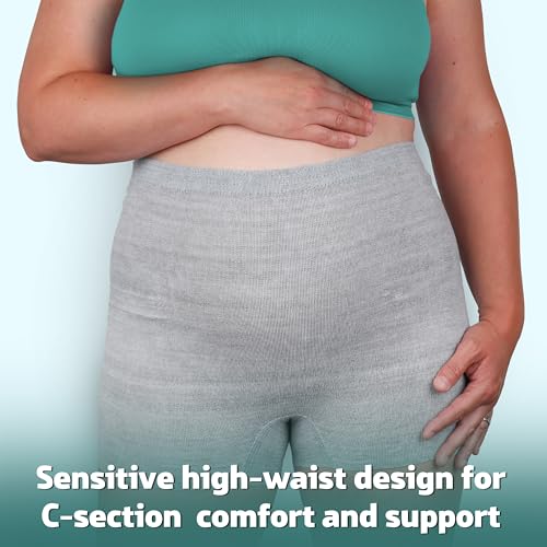 Mama & Wish¢ç C-Section Recovery Kit ? Postpartum Essentials C Section 12-Pc: Belly Binder, Silicone Scar Patches, Peri Bottle, Disposable Underwear, Wipes, Grip Socks & Toiletry Bag