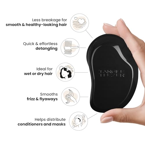 Tangle Teezer Original Detangler Brush - Full Size, Panther Black