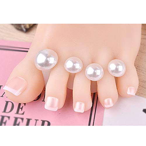 AISIBO Silicone Toe Separators for Pedicure - 8pcs Nail Polish Spacers & Spreaders