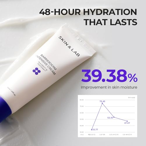 SKIN&LAB Barrierderm Intensive Cream 50ml - Hydrating Face & Body Moisturizer, Travel Size
