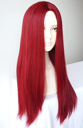 Long Red Straight Wig for Sally Costume - Synthetic Cosplay Wig (LW3284)