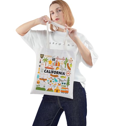 California Travel Tote Bag - Stylish Shopping & Grocery Bag