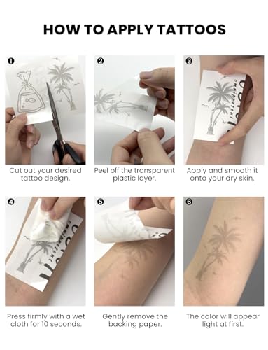 Sunflower Semi-Permanent Tattoo Pack - Large & Mini Floral Designs, Water-Resistant, Skin-Friendly