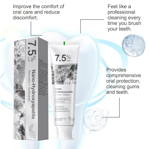 Vingtank Nano Hydroxyapatite Toothpaste 4.2 Fl Oz Pack of 2 Natural Mint Fluoride-Free