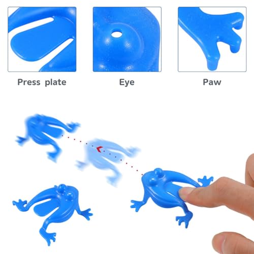 Toyvian 20pcs Jumping Frog Toys - Fun Interactive Bouncing Games