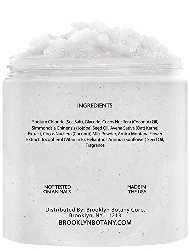 Brooklyn Botany Brown Sugar & Coconut Milk Scrub Set - 2 x 10 oz Exfoliating Body & Face Scrubs