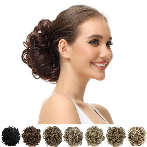 Yamel Messy Bun Scrunchie Chignon Hairpiece for Women - Black 1B#