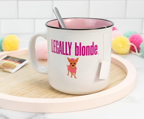 Legally Blonde Camper Mug | 20 Oz Glitter Ceramic Coffee Cup