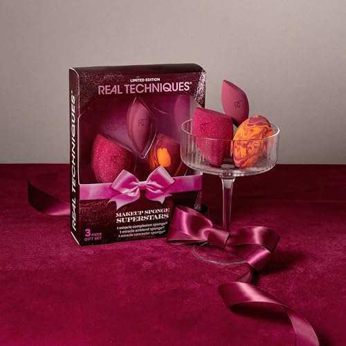 Real Techniques Makeup Sponge Superstars 3-Piece Gift Set