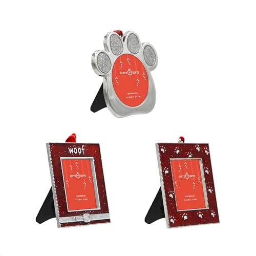 Woof Woof Puppy Mini Frame Set of 3 - 2x2 Inch Tabletop Display