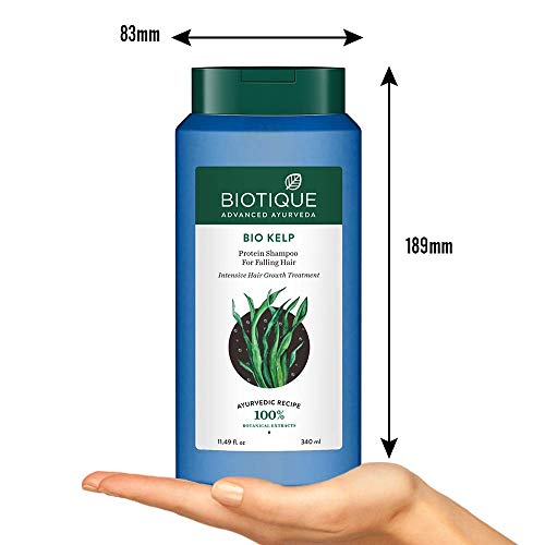 Biotique Kelp Protein Shampoo for Hair Fall - 340ml Natural Hair Care