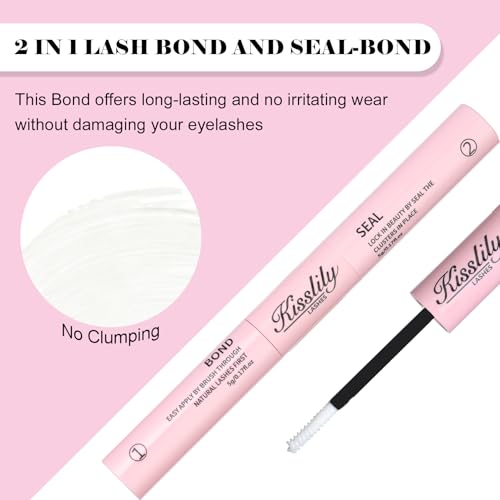 Kisslily Waterproof Lash Cluster Glue - Long Lasting Bond & Seal