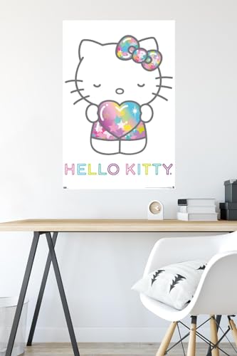 Hello Kitty Starshine Heart Wall Poster - 34" x 22" Unframed