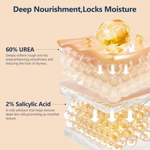 Urea Foot Cream Stick 60% Urea Moisturizer for Dry Cracked Heels & Skin