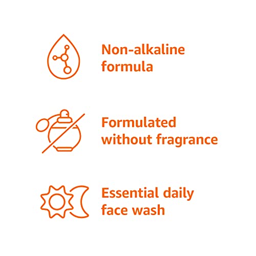 Amazon Basics Gentle Face Cleanser 16 Fl Oz (Pack of 2) - Unscented