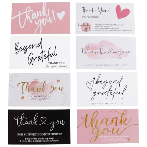 320 Premium Thank You Cards for Businesses - 2" x 3.5"