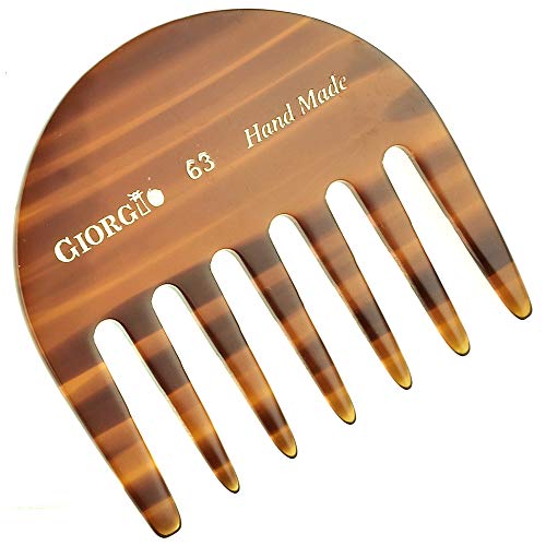 Giorgio 2 Pack Wide Tooth Detangling Comb for Thick Curly Wavy Hair - Travel & Styling