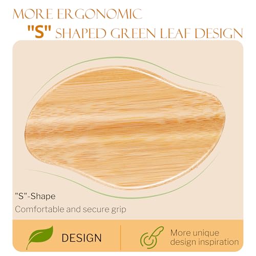 STYLEMATE Bamboo Hair Brush - Portable S-Shape Design for All Hair Types