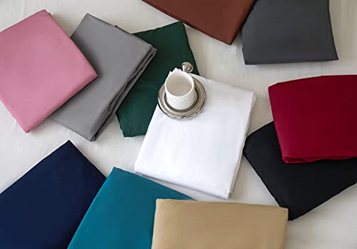 Twin XL Fitted Sheet - Deep Pocket Microfiber - Soft & Durable - Brown
