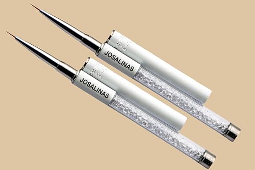 Nail Art Brushes Set (2PCS) - Premium Synthetic Fiber for DIY Manicure
