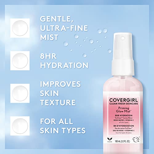 COVERGIRL Priming Glow Facial Mist with Rose Water & Vitamin C