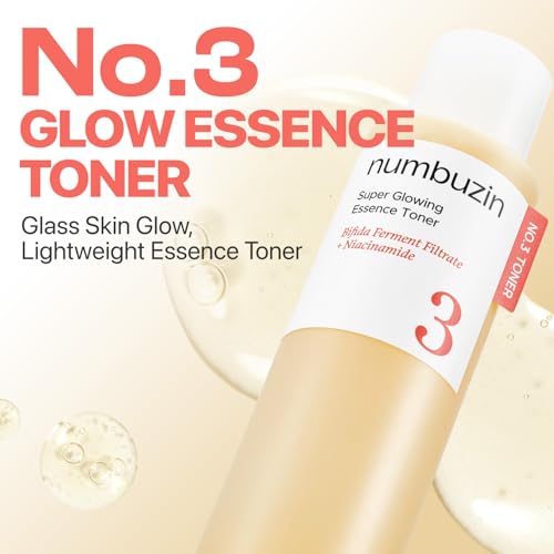 numbuzin No.3 Fermented Glow Essence Toner 200ml – Hydrating & Brightening Skincare