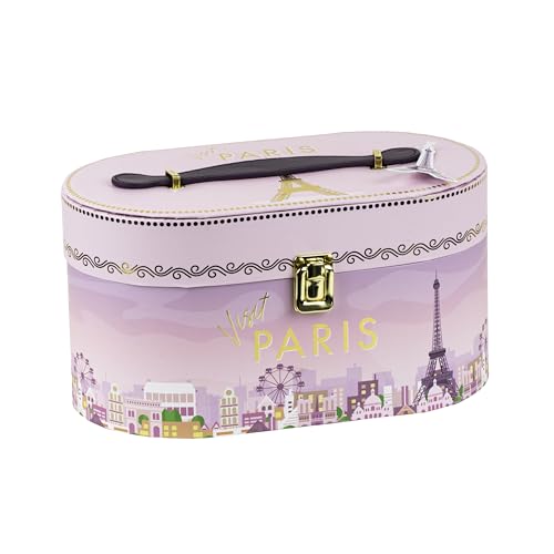 VOTUM Travel Cosmetic Bag Organizer - Stylish Glitter Train Case