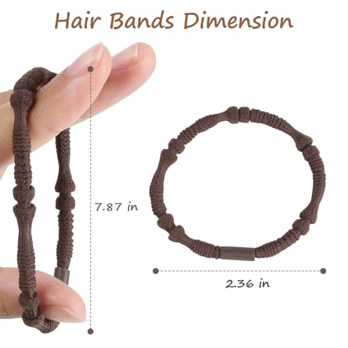 OHCISP Boho Hair Ties - 20 PCS No Damage Elastic Bands for All Hair Types