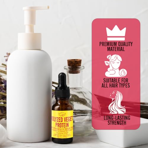 Hydrolyzed Vegetable Protein Liquid - Vegan Keratin Alternative 1.02 Fl Oz