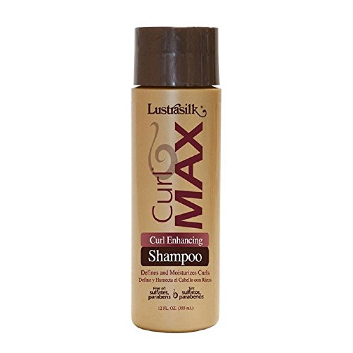 Lustrasilk Max Curl Enhancing Sulfate-Free Shampoo with Shea & Oils, 12oz