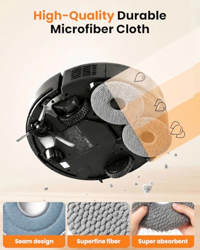 8 Pack Mop Pads for Roborock Q Series Robot Vacuums