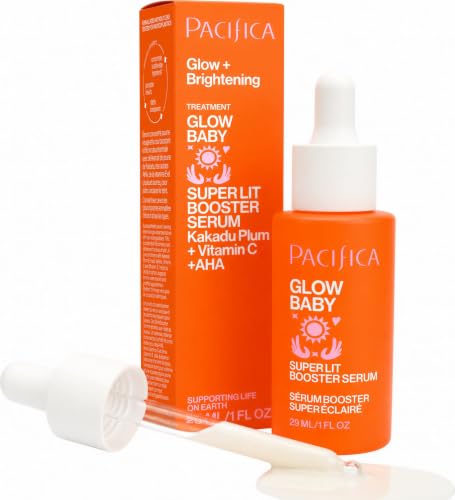 Pacifica Glow Baby Vitamin C Serum with Glycolic Acid - Brightening Booster for All Skin Types