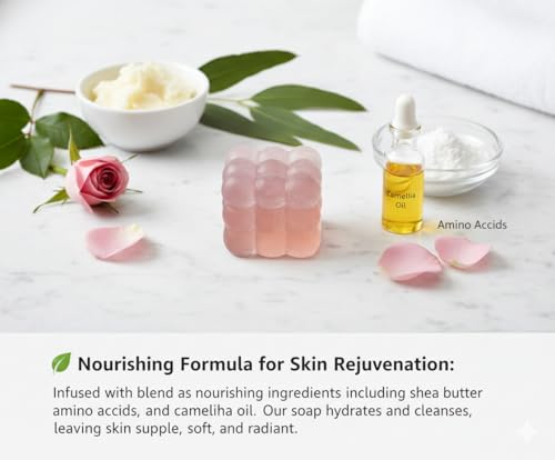 Eucalyptus & Rose Essential Oil Bar Soap - 3 Pack (19.5 Oz)