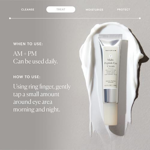 Naturium Multi-Peptide Eye Cream for Dark Circles & Anti-Aging, 0.5 oz
