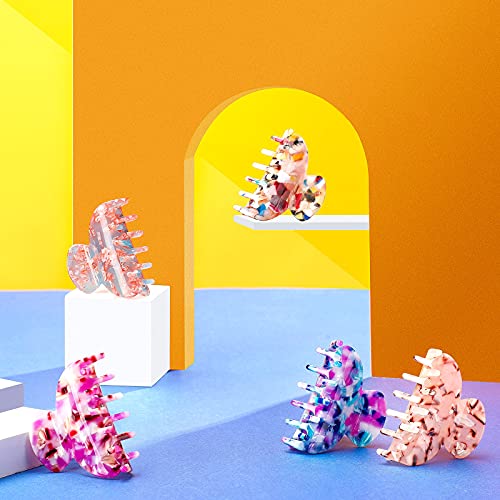 WILLBOND 6 Pcs Medium Hair Claw Clips for Thin Hair Women - Cute Patterns (Variation: Cute Patterns)